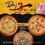 Fratelli akcija – tri pizze od 32 cm za 1.990 RSD