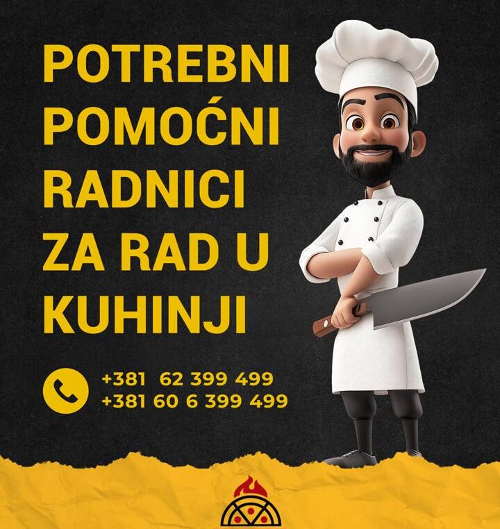 Fratelli Pizza – potrebni pomoćni radnici za rad u kuhinji