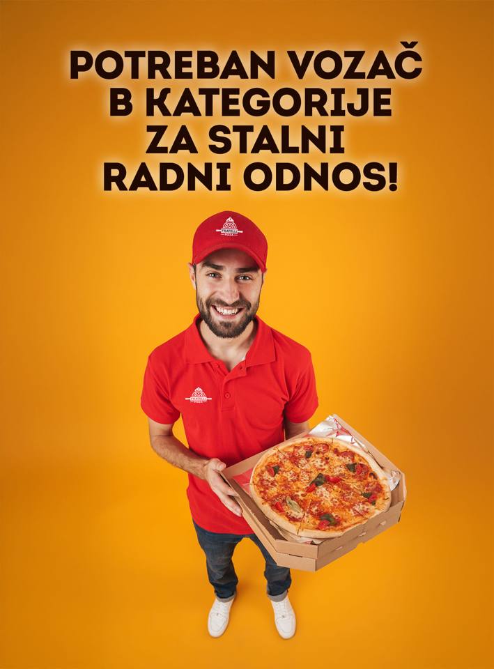 Fratelli Pizza – potreban vozač B kategorije za stalni radni odnos